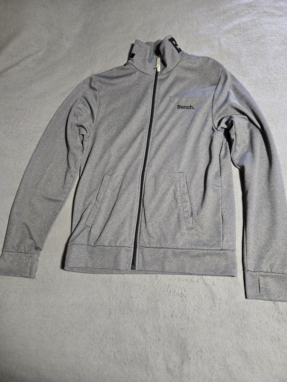 Bench Men's L Grey Full-Zip Track Jacket